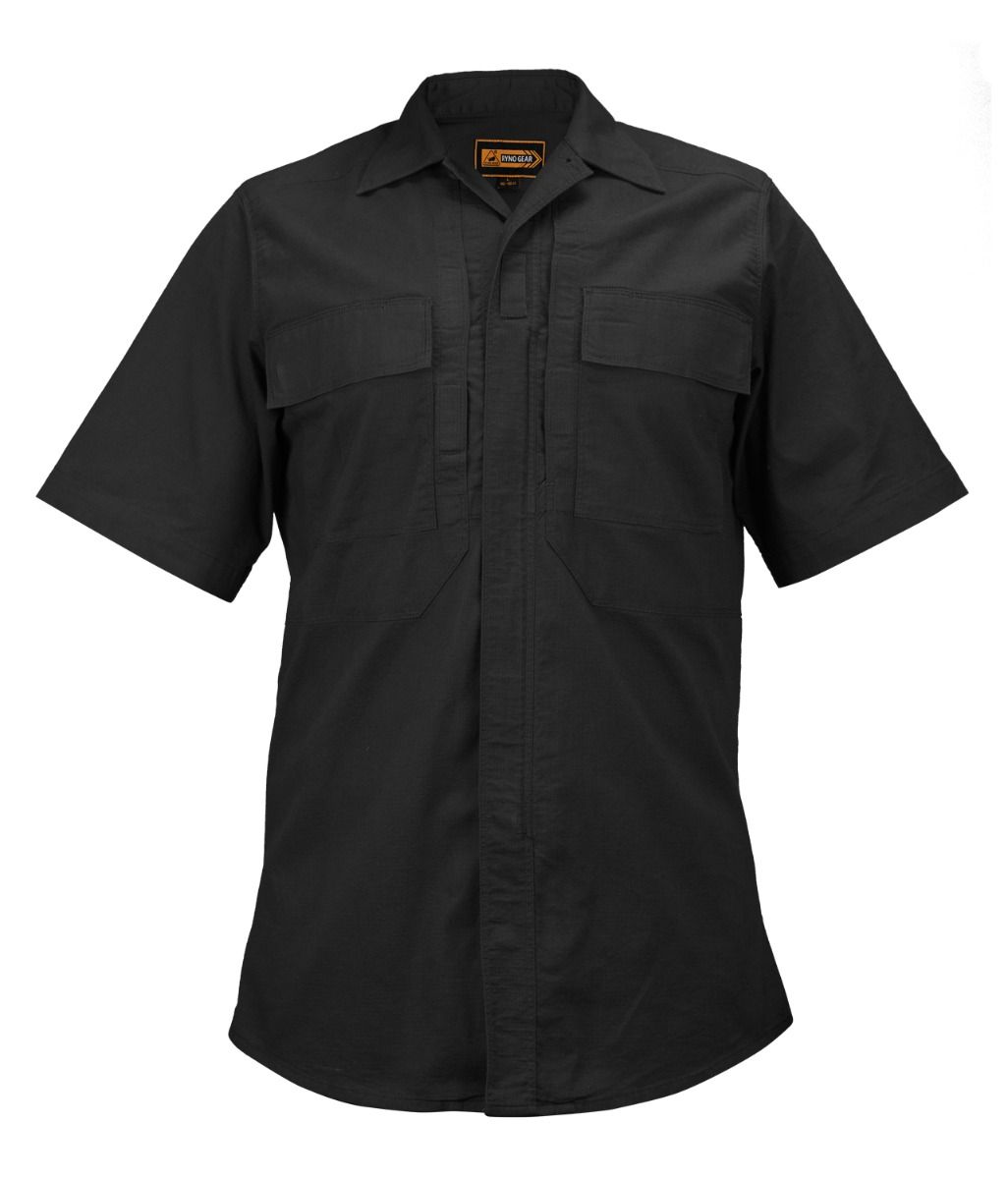 Tactical Poly Cotton Rip-Stop BDU Short Sleeve Zippered Shirt