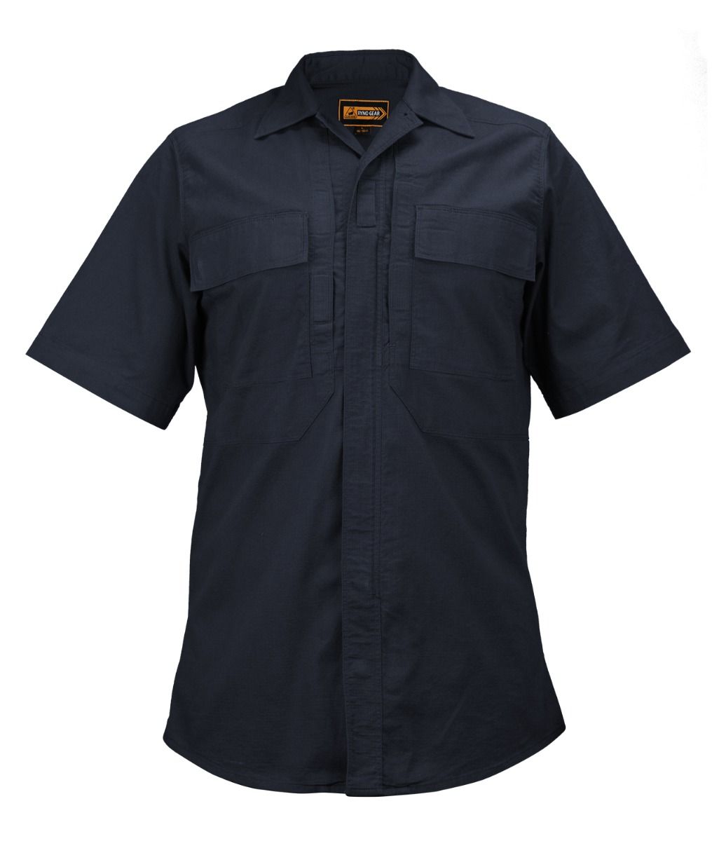 Tactical Poly Cotton Rip-Stop BDU Short Sleeve Zippered Shirt
