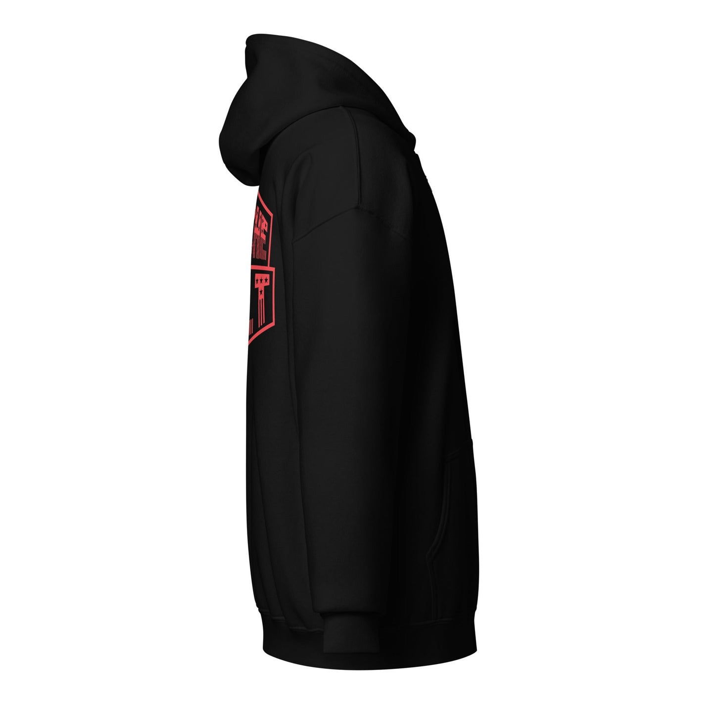 Stache Salt Salt & Stripes Zip Up Hoodie in Black — side view (2)