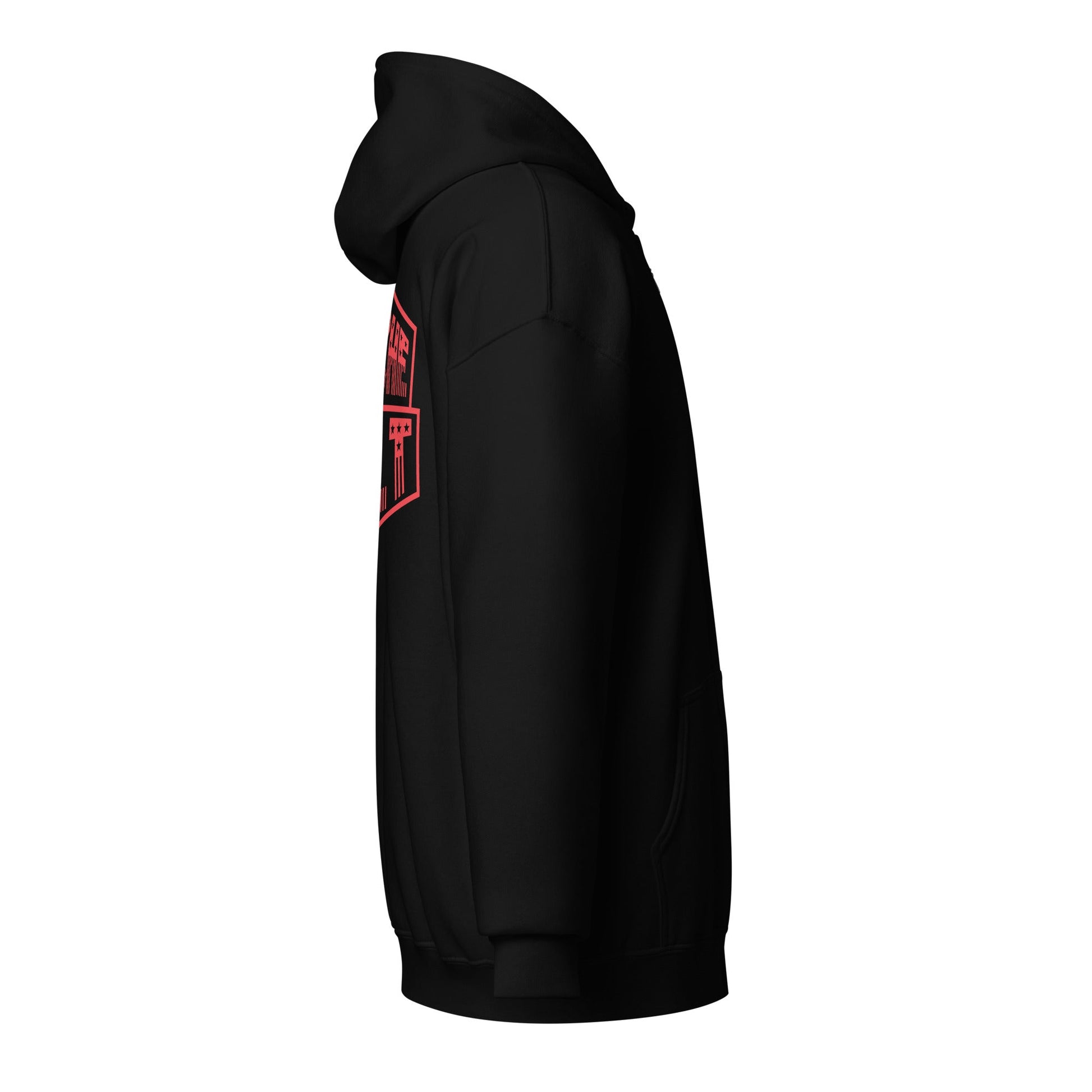 Stache Salt Salt & Stripes Zip Up Hoodie in Black — side view (2)