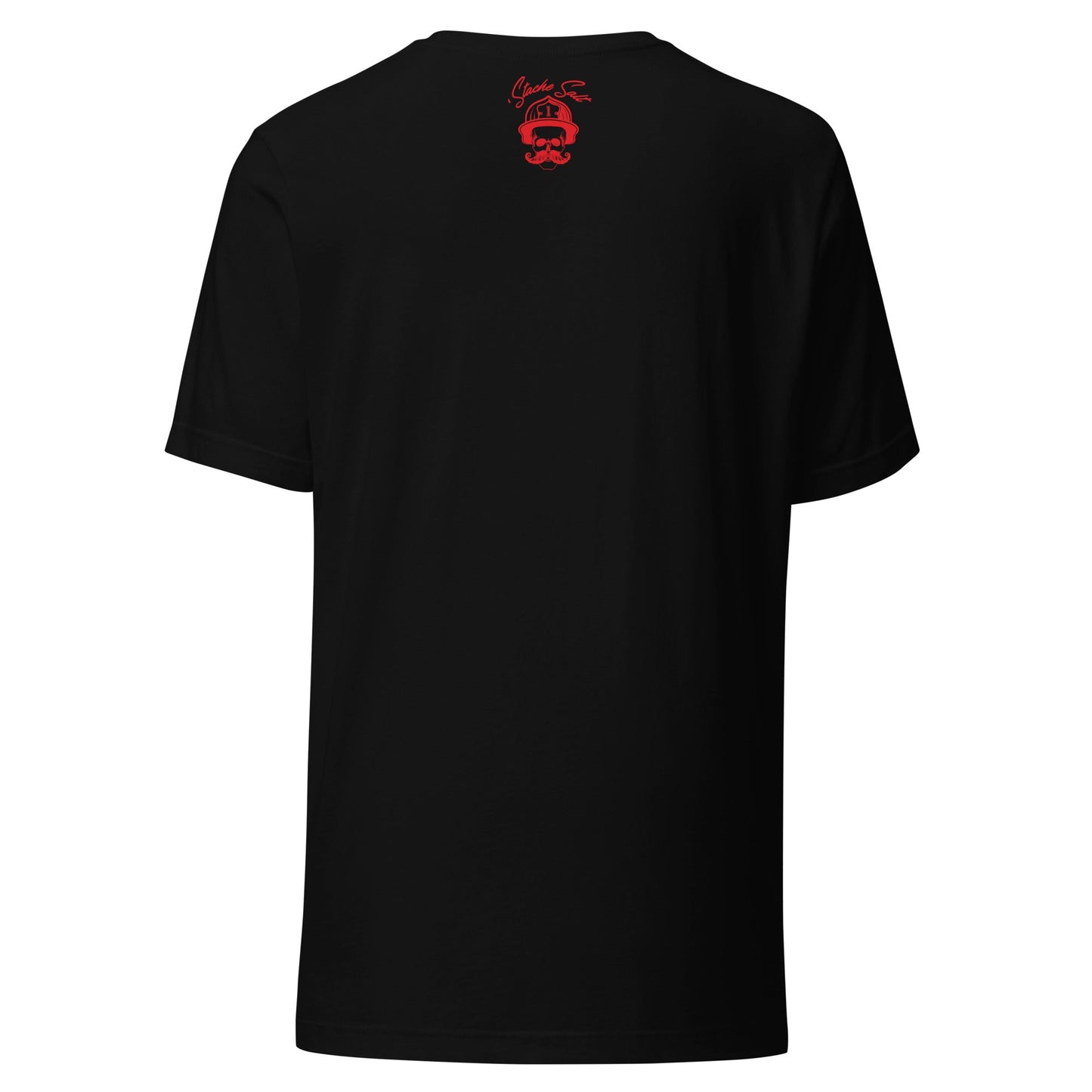 Stache Salt Search Over Everything Tee in Black — back view
