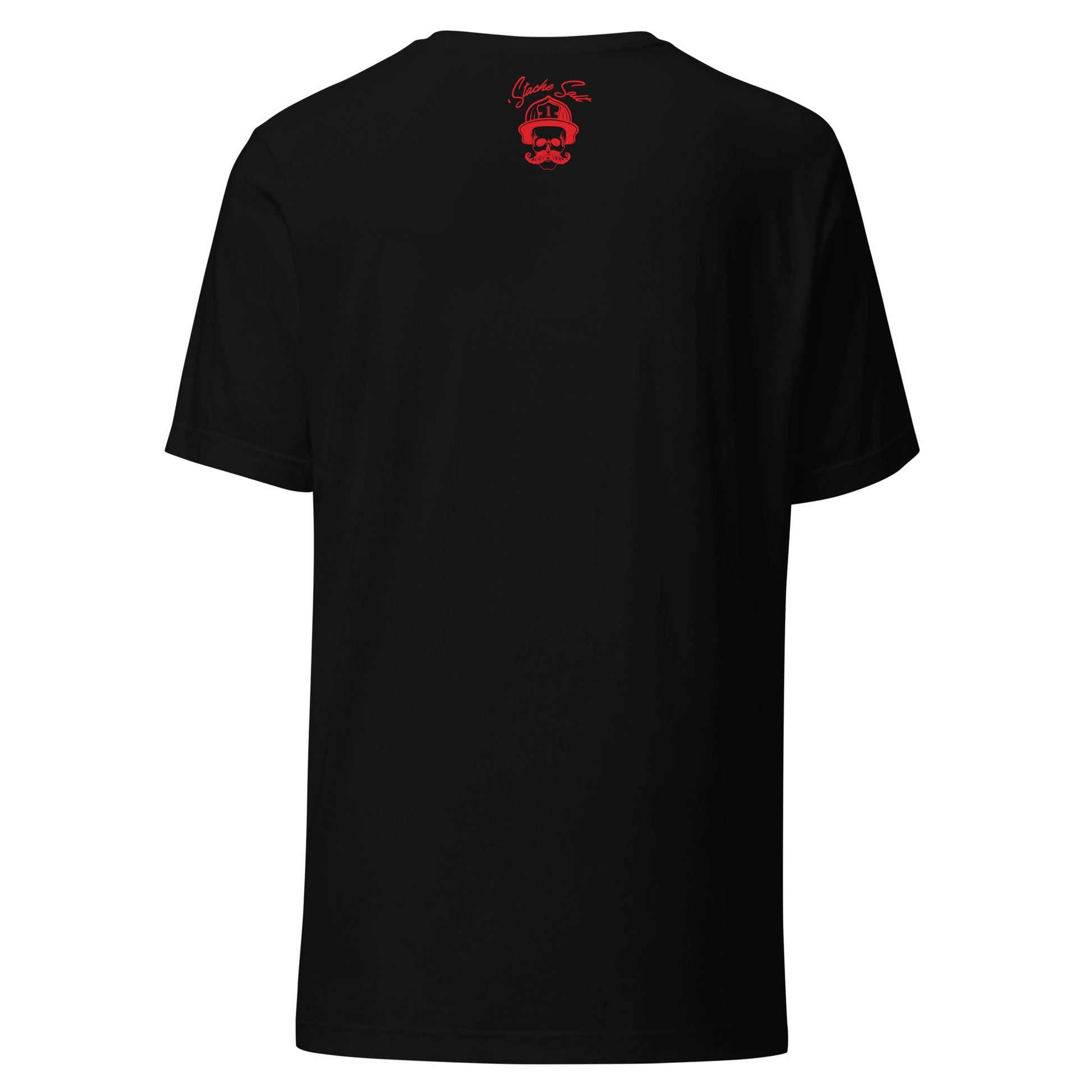 Stache Salt Search Over Everything Tee in Black — back view