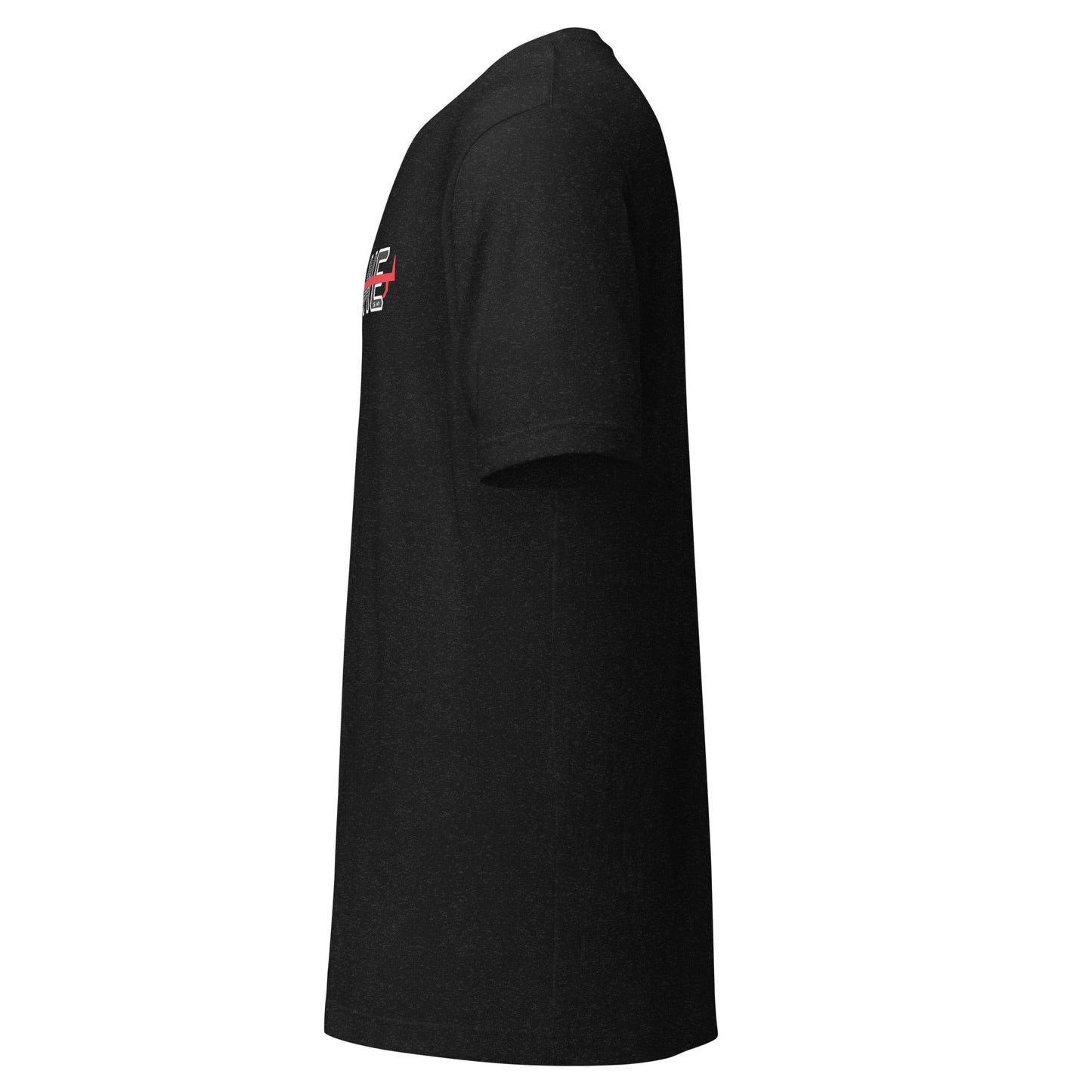 Stache Salt Send Me Tee in Black Heather — side view