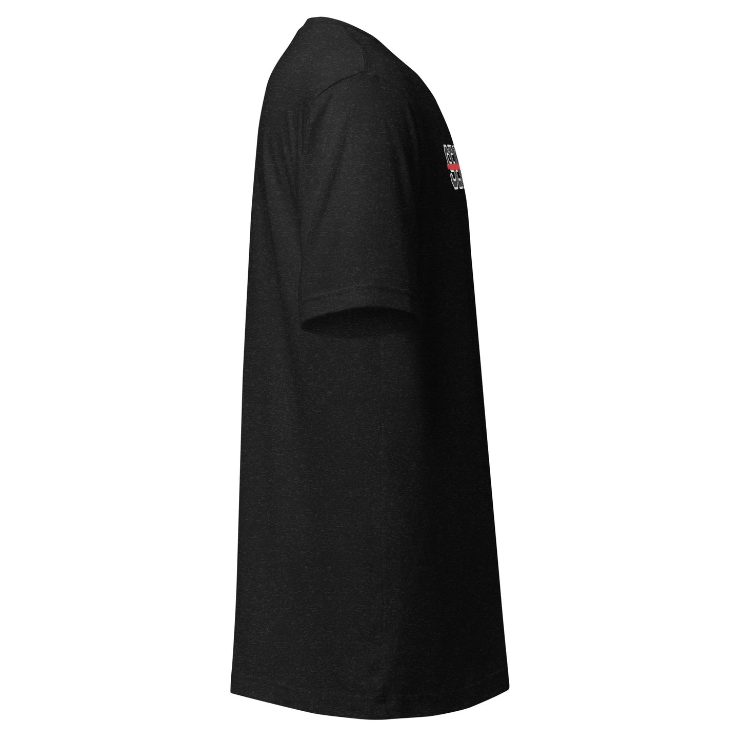 Stache Salt Send Me Tee in Black Heather — side view (2)