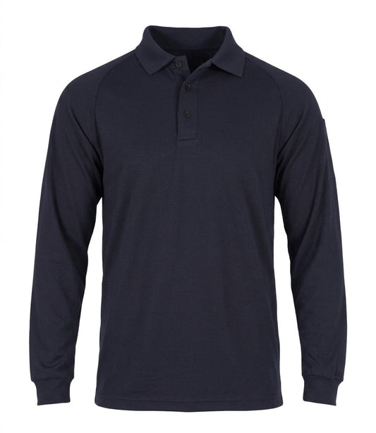 First Tactical Men’s Performance Long Sleeve Polo - Midnight Navy