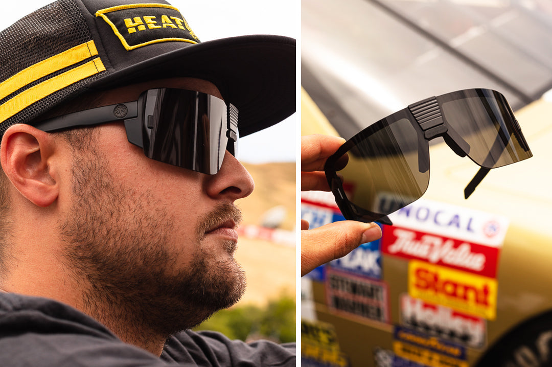 Heat Wave Visual Vector Black sunglasses view 7