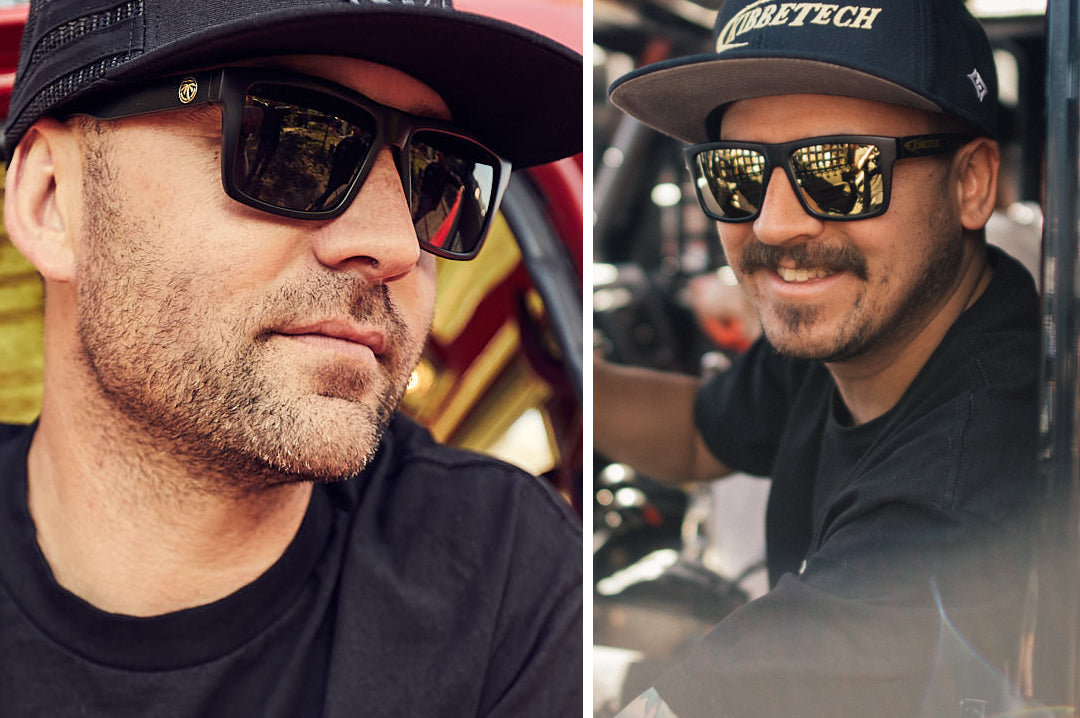 Heat Wave Visual VISE Black Frame - BLACK Emblem Black Lens sunglasses view 5