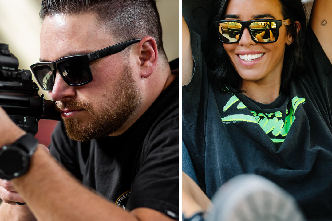 Heat Wave Visual VISE Black Frame - BLACK Emblem Black Lens sunglasses view 4
