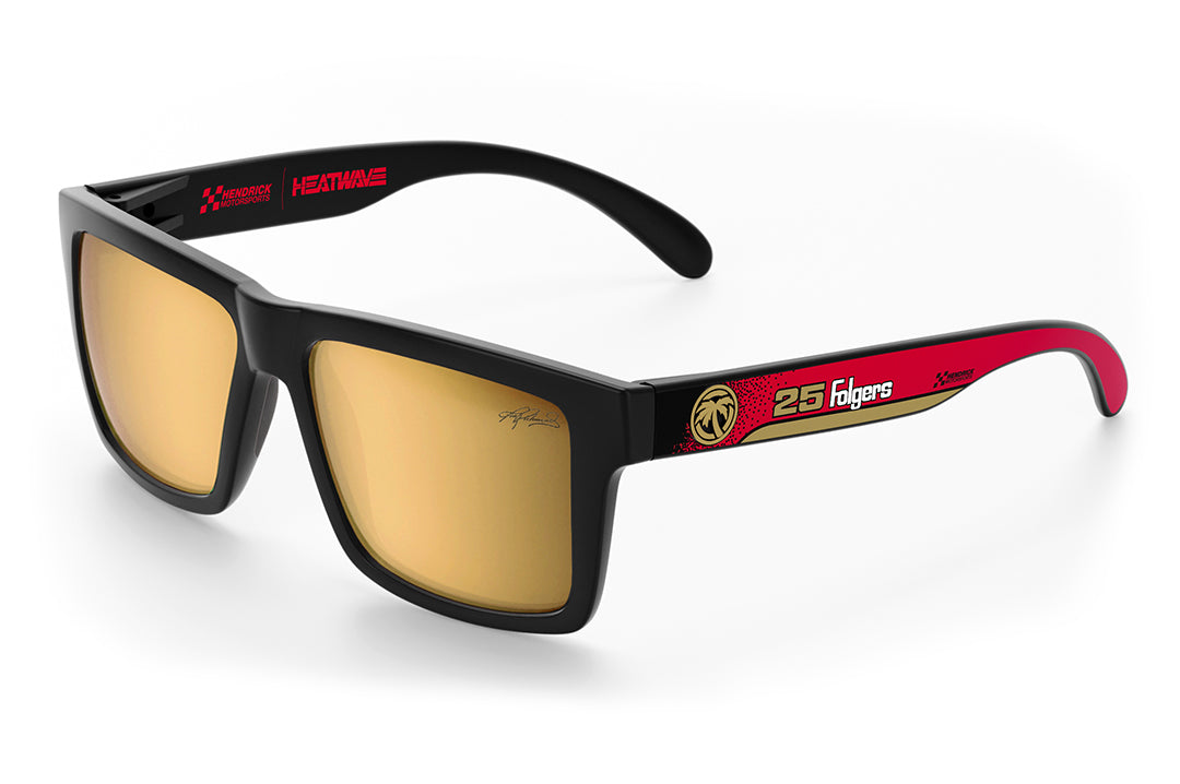 Heat Wave Visual Vise Hendrick Motorsports | Tim Richmond #25 Folgers sunglasses view 1