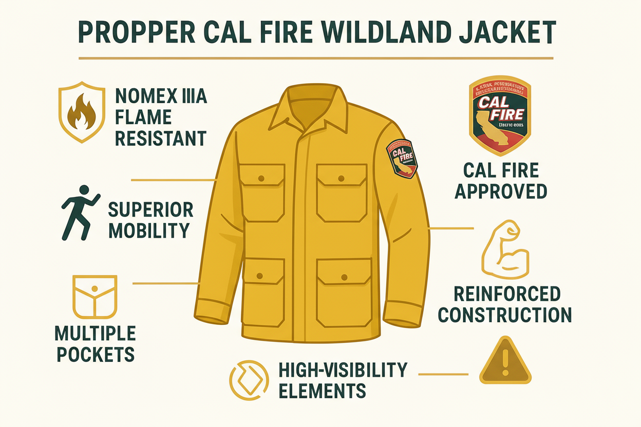 Wildland Jacket Features - Yellow