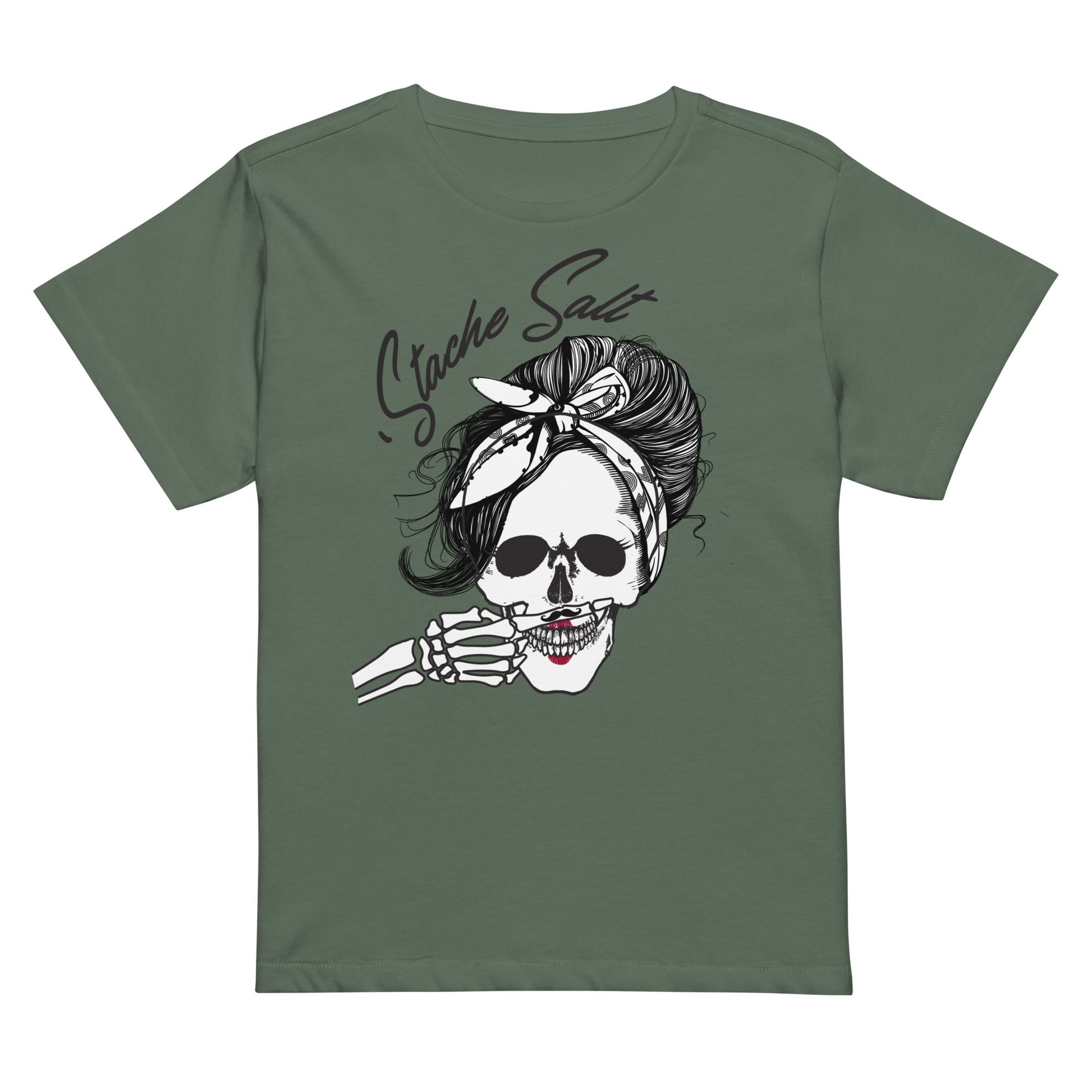 Stache Salt Hey Salty Jane High Waisted t-shirt in Pine — front view