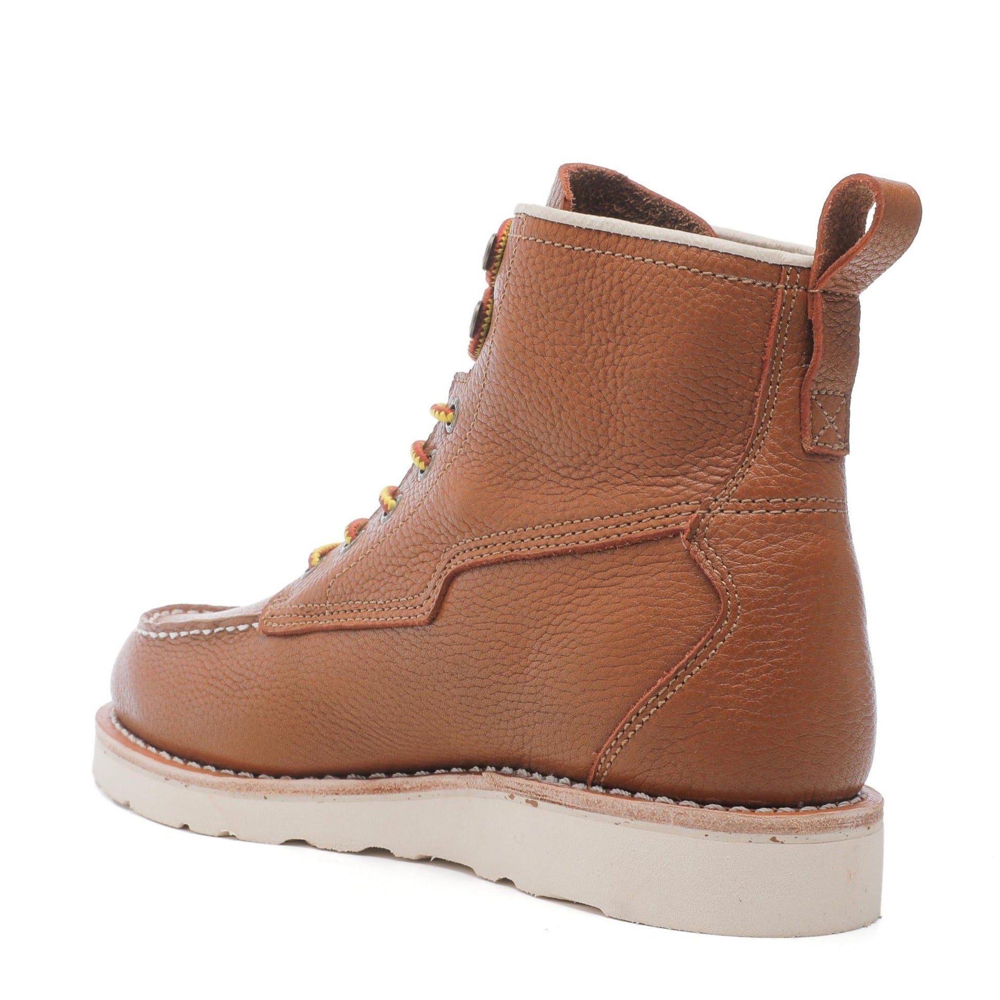 ROCKROOSTER Trinidad Men's 6 inch Brown Soft Toe Wedge Work Boots VAP2306 (2)
