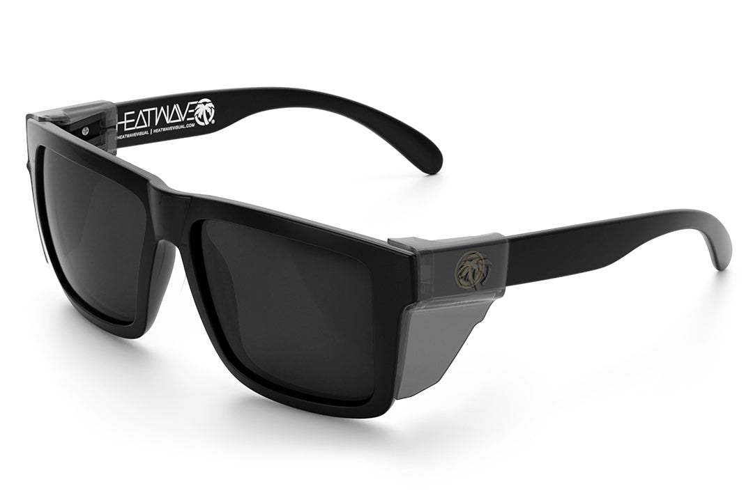 Heat Wave Visual XL VISE - GOLD EMBLEM Black Lens sunglasses view 5