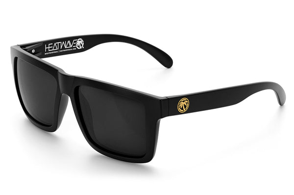 XL VISE Z87 Sunglasses - GOLD EMBLEM: Black Lens